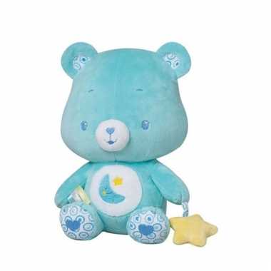 Blauwe troetelberen knuffel rammelaar